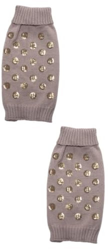 PRETYZOOM 2-teiliges Hunde-Kapuzenpullover-Set Warm Für Hunde Welpen -Outfits Haustier-herbstkleidung Grau Größe XXS