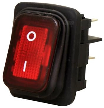 Red Illuminated 16 Amp On Off Waterproof Cpuk Power Rocket Switch N146