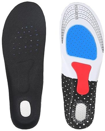 Hatme Stoßdämpfende Sporteinlagen Aus Latex Einlegesohlen mit Fußbett – Gel-Dämpfung für Komfort, ideal für Sport und Freizeit – Unisex, individuell zuschneidbar