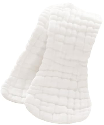 IWOWHERO Reine Baumwolle Windeln 5 Stück 28x12cm Windeleinlagen Atmungsaktive Saugfähige Stoffwindeln Waschbar Und Für Neugeborene Und Säuglinge