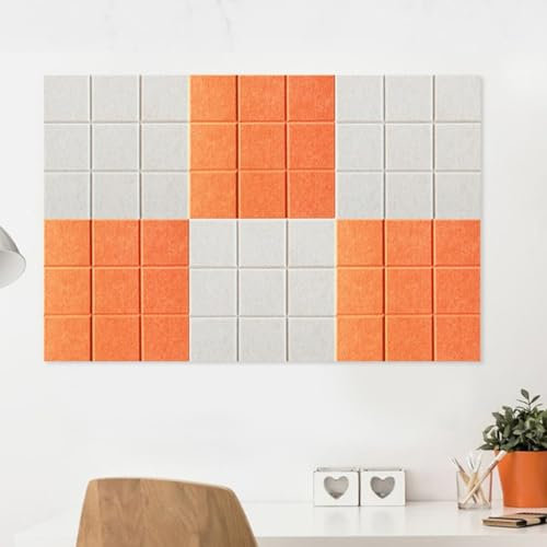 Lot de 6 Panneaux d'affichage en Feutre pour Mur, Panneaux acoustiques Autocollants pour Bureau, Salle de Classe ou Maison (Couleur : Style3) (Style1)