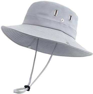 Zylioo L/XL/2XL Sonnenhüte Herren für Große Köpfe,Großer Sonnenschutz UPF50+ Safari Boonie Wanderhut mit breiter Krempe