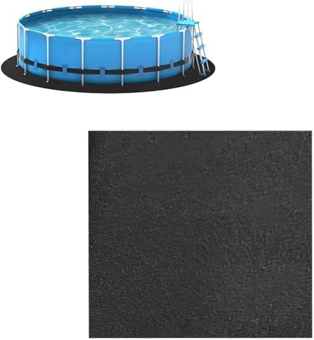 Tappetino protettivo per piscina fuori terra, 4 m, protezione e tappetini per vasche idromassaggio gonfiabili, tappetino resistente per piscine fuori terra