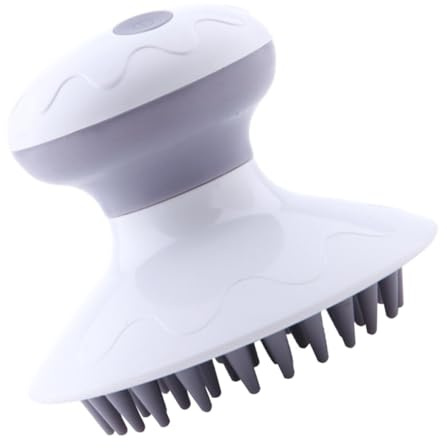 Yardenfun Elektrisches Kopfhautmassagegerät zur Sanften Haarmassage runden Griff mit Ergonomischem Design und Abs Material Runder Griff Einfache Reinigung für Mutter