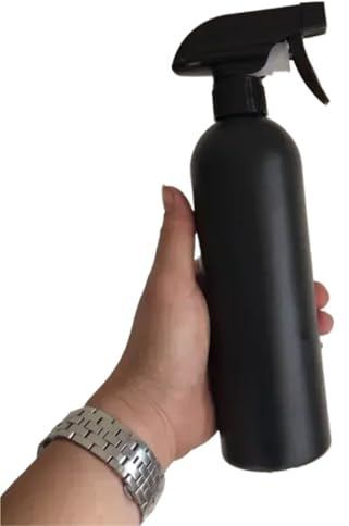 ZRHWSPD Bote Spray Pulverizador Botella pulverizadora de 500 ml for peluquería, rellenable, vacía, for salón(1pc Black)