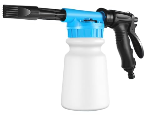 Schaumkanone – 1-Liter-Handdrucksprüher, Schaumsprüher Für Den Garten, Seifenwaschwerkzeug | Auto-Reinigungsschlauchaufsatz, Auto-Detaillierungszubehör, Verwendung Zum Waschen Der Garage In Der Einfah