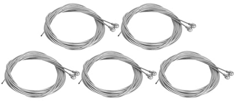 Jxngery 10 cavi freno per bicicletta, cavo interno per freno sostituibile in acciaio inox con rivestimento in zinco per biciclette da strada, 1,8 m 1,5 mm