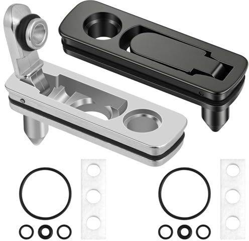 ANOMM 2pz Accessori per Zippo Accendini, Guarnizione per Inserto | Feltro di Cotone, in Metallo Contro Evaporazione, Base in Metallo per Accendino, Argento & Nero