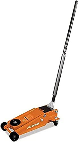 Unicraft Spezial-Rangierwagenheber SRWH 3001 SIL (Tragkraft 3 t, Hub 340 mm, zweiteiliger Pumphebel mit Gummigriff, extra breiter Auflageteller, Unterfahrhöhe 120 mm) 6201121