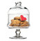 SWEET HOME Mini alzata pasticceria per dolci in vetro con cupola in vetro cod.AC00380LU cm 18,3h diam.10 by Varotto & Co.