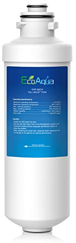 EcoAqua EWF-8007A ersättningsvattenfilter kompatibelt med Lincat FC04-filterflöde automatisk vattenkokare FX-serien; inklusive EB3FX, EB4FX, EB6TFX, EB3FX/PB, EB3FX/TT