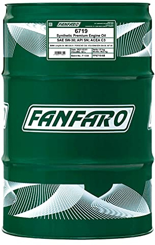 60L Garagenfass, FANFARO 6719 5W-30 Longlife 504 507 229.51 Motoröl