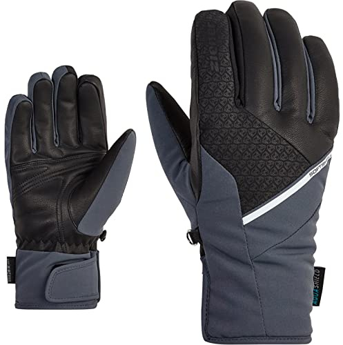 Ziener Damen KASADINA Ski-Handschuhe/Wintersport | wasserdicht, atmungsaktiv, Soft-Shell, Ombre, 7,5