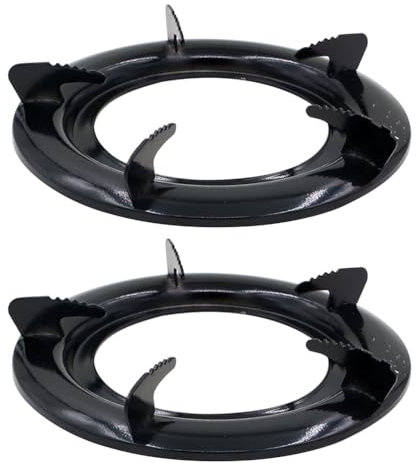 Kichvoe Feuer Herd Gasaufsatz 2Pcs Gusseisen Wok Stützring Feuerofen Abdecken Windschutz Gasherd Feuerhalterhalter Halterhalter Herd Gasherd- Werkzeuge Gaskocher Aufsatz Ring Kochfeld Trivet