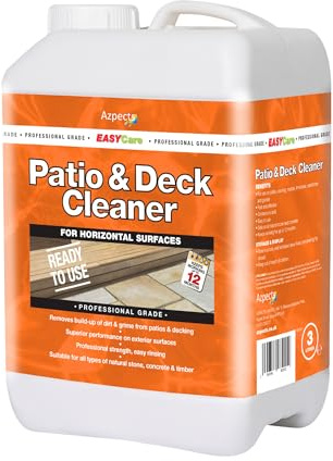 EASYCare - 3L Patio & Deck Cleaner. Ready To Use Strong, Acid-Free-Cleaner For Outdoor Surface Cleaner Including Path, Driveway, Decking, Concrete And More. Fast Acting And Easy To Use
