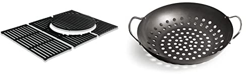Enders® SWITCH GRID Rost-in-Rost System, Gusseisen, für Enders® Gasgrill Chicago 3-Brenner, Grill-Zubehör & GEMÜSEPFANNE Grill-Zubehör 8790, BBQ Gourmet, für Gemüse, Salat, Fisch, Pfanne, beschichtet