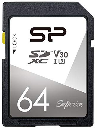 Silicon Power 64GB SDXC UHS-I U3. V30. Superior Memory Card