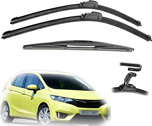 WITTSY Wipers Parts 26 14 14 Wiper For Honda For Jazz MK2 MK3 2009 2010 2011 2012 2013 2014 2015 2016 2017 2018 2019 2020 Front Rear Window Wiper Blades Brushes Cutter Accessories