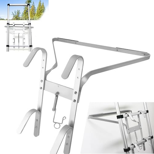 Aluminium Ladders Bracket, Lightweight Standoff Roof Ladder Standoff Universal Ladder Accessories Multi-Purpose Down Pipe Ladder for Wall, Garden, Rood Work, I-Shaped