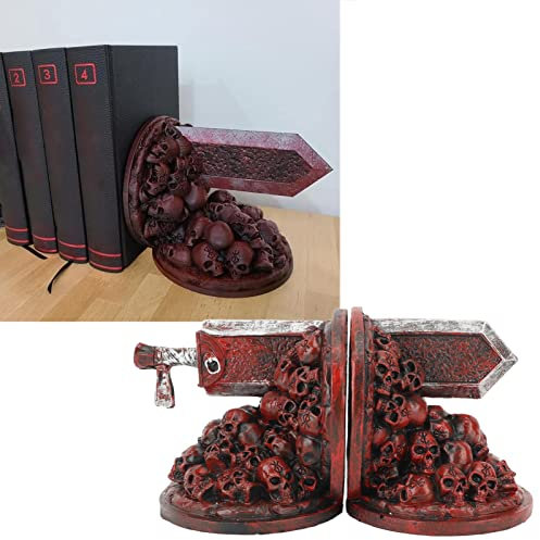 Topyond Sujetalibros De Dragón De Resina Vintage, Bookends, Sujetalibros Decorativos De Cazador De Dragones Furiosos para Escritorio De Niños, Extremos De Libros De Fantasía, Decoración De Escritorio