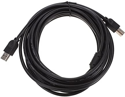 jojofuny Câble USB Branchement Direct, Noyau en Cuivre, Noir, pour Imprimante et Scanner, Compatible Divers Équipements, pour Bureau