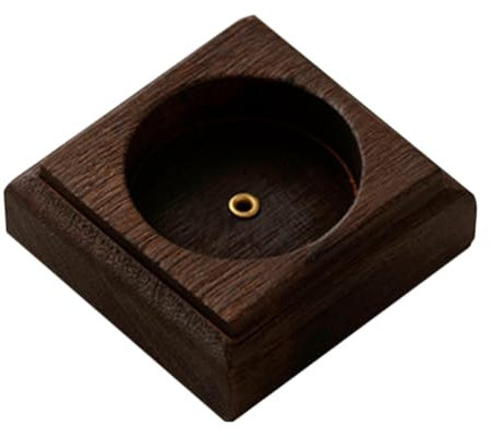 Alipis Holz Räucherstäbchenbrenner Quadratisches Räuchertablett Mini Räuchergefäß Für Schreibtisch Aromatherapie Yoga Spa Meditation Lesen Zuhause Schlafzimmer Einweihungsgeschenk