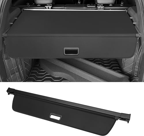 Motoforti Car Retractable Cargo Cover for Volvo XC60 Rear Trunk Parcel Shelf Luggage Security Shield Shade Tonneau Privacy Screen Cover, Canvas, Gloss Black