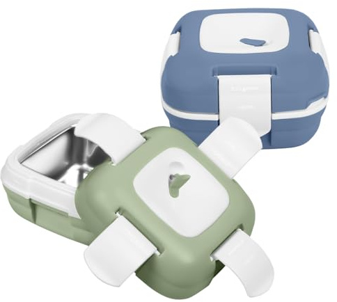 Pinnacle Isolierte Lunchbox, auslaufsicher – Thermo-Lunchbox mit Wärmeabgabe-Ventil 473,6 g ~ 2 Stück ~
