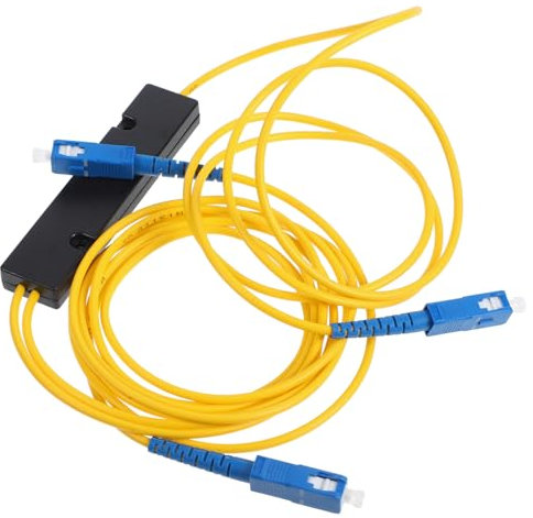 BELLIFFY 1x2 Fused Fiber Optical Splitter Type for Home Optical Cable Connection, Fiber Optic Cord Splitter for Tv and Game Console Cable Replacement
