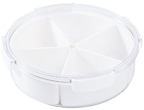 Dispensador de aperitivos con caja de almacenamiento de aperitivos sellable, plato de almacenamiento de frutas, cuenco para servir adecuado para picnics y fiestas