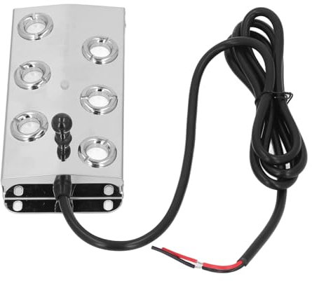 Xiuganpo Nebulizador Ultrasónico para Estanque, Nebulizador Ultrasónico de Acero Inoxidable de 6 Cabezales, Nebulizador Silencioso a Prueba de Agua IP67 para Estanque, Invernadero
