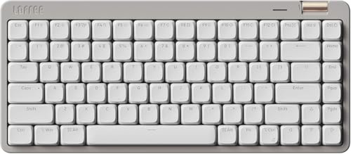 LOFREE Clavier mécanique Flow Lite84 Touches sans Fil Rechargeable Interchangeable avec récepteur2.4G, Connexion BT et Filaire pour Windows Mac Interrupteurs linéaires (Marble) Disposition US