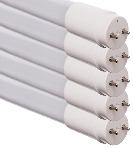 NCC-Licht 5x LED Röhre 150cm 24W/830 G13 2500lm warmweiß 3000K | Ersetzt 58W/830 Leuchtstofflampe, aus bruchsicherem Kunststoff, mit Starter für KVG oder Direktanschluss an 230V