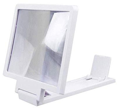 ZJFHEYUO Phone Screen Magnifier 5.5 Inch Desktop Phone Holder Universal Phone Screen Magnifier 3D Enlarger Magnifying Video Amplifier Projector Stands
