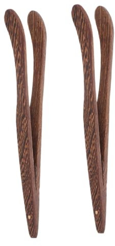Gatuida 2pezzi Pinze Per Tè in Legno Da Accessori Multifunzionali Per Cerimonie Del Tè e Bustine Finitura Liscia e