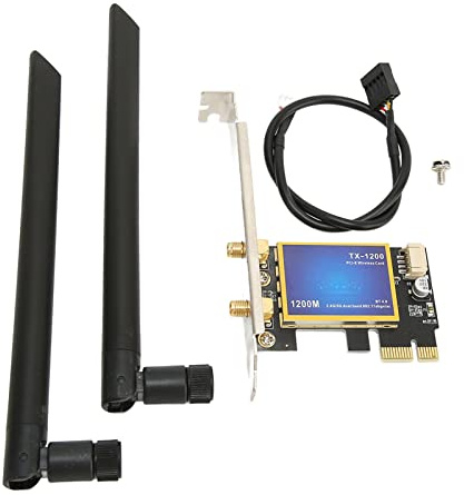 PCIE WiFi Dual Band Card di 1200 Mbit/S 4.0 Adattatore di Schede di Rete per PC, velocità Veloce per Giochi e Musica