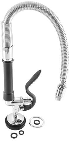 Commercial Sink Sprayer Pre Rinses Sprayer with Stainless Steels Hose Commercial Kitchen Faucet Part High Pressure Dish Sprays for Restaurant Use