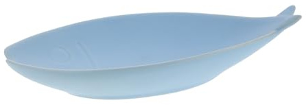 ULTECHNOVO Plateau Céramique Forme De Poisson Porte-bijoux Assiette Décorative Pour Colliers Bagues Clés Et Petits Objets