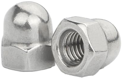 Dadi a cappello, 2 pezzi M24, dadi esagonali in acciaio inox, dadi esagonali, in acciaio inox, dadi esagonali, asta filettata, dadi esagonali per bulloni filettati decorazione