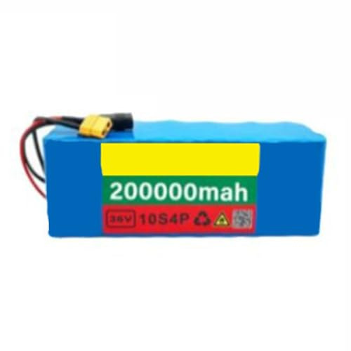 36V 200AH Batteries Au Lithium Rechargeables pour Vélo Électrique Scooter Outils Électriques 10S4P Batterie Lithium Rechargeables Haute Puissance pour Vélos Électriques T