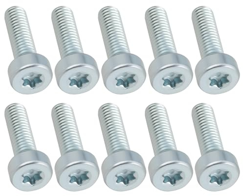 YINETTECH 10 Stück M6x20 Bolzen T27 Vielzahnschrauben 9022 341 1300 90223411300 Kompatibel mit Stihl