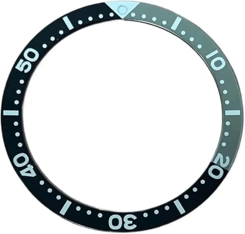 ETUELNOPT Reloj Bisel cerámico Anillo de inserción, Piezas de Repuesto del Inserto Aluminio Bisel Reloj 31,5-38 mm(4)