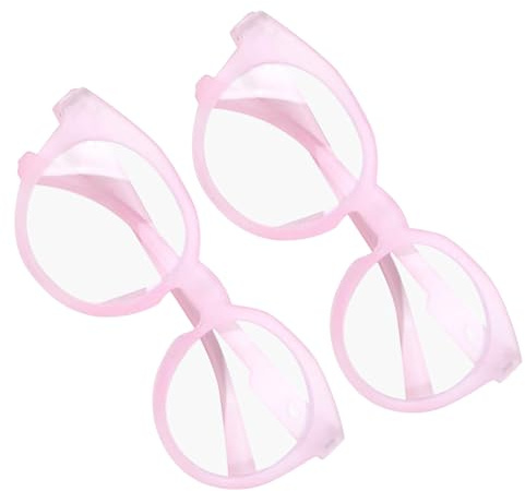 CTIRCHIU Gafas Protectoras Anti-luz Azul, 2 Unidades, Marco Flexible y Ligero, Color Rosa, Filtro de Luz Azul para Computadora y Móvil, Protección Visual para Juegos y Estudio