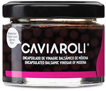 Caviaroli - Perlen aus Balsamico Essig - Gourmet Essig in Caviar Form aus di Modena für Dressing oder Garnierung - 50 g