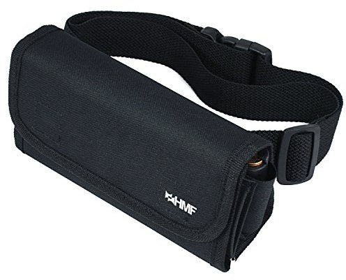 HMF 48811-02 Kellnertasche, Kellnerbörse, Reißverschlussfach, Tragegurt, 20,5 cm x 6,5 cm x 10,0 cm, schwarz