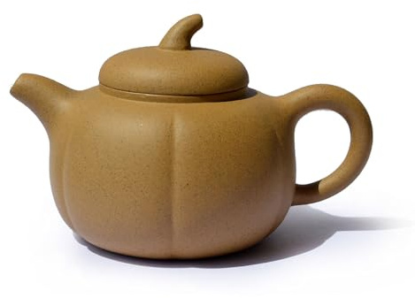 Teekanne, 237 ml, chinesischer Ton, Zisha-Teekanne, gelbe Zini-Aubergine für losen Tee, Kaffee (gelb)