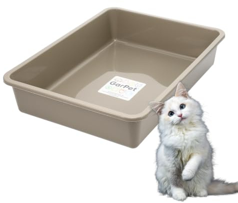 Katzenklo ohne Deckel Max Katzenklo Groß Katzentoilette Moderne Schalentoilette ohne Deckel Katzen Klo Offen Katzentoiletten XL Kaninchen Toilette Eckig
