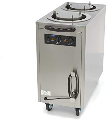 Scaldapiatti 80 Piatti Fino Ø 30 cm su Ruote - Armadio Scaldapiatti Professionale - Acciaio Inox - Scaldapiatti