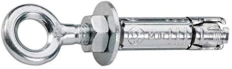 2 x Schwerlastanker mit Öse Bolzenanker M12 x 140 verzinkt Augenbolzen Dübel