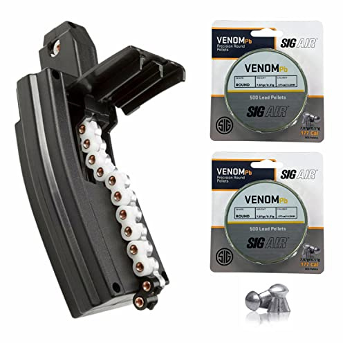 Sіg Sauer MPX/MCX Air Rifle .177 Cal 30rd Magazine with 2x500 .177 Pellets Bundle